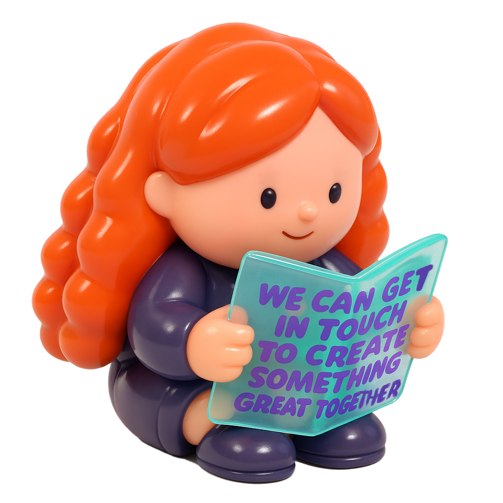 3D Girl holding book